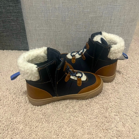 Toddler | Canvas | Sherpa-Trim | High-Top | Sneaker | Boot - Picture 5 of 8